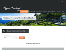 Tablet Screenshot of luxuryfractionalguide.com